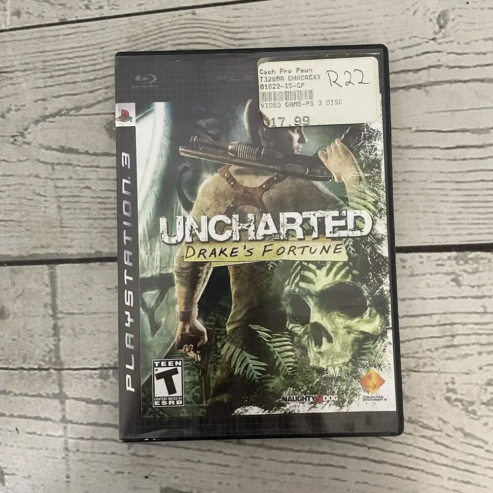 Uncharted Drake's Fortune PlayStation 3 PS3 - *Disc Only Game Tested*